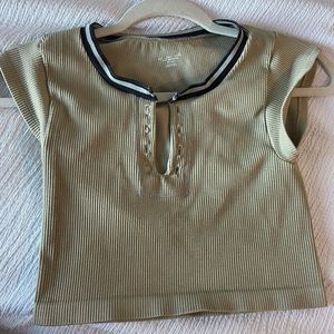 Out from under go for gold seamless top